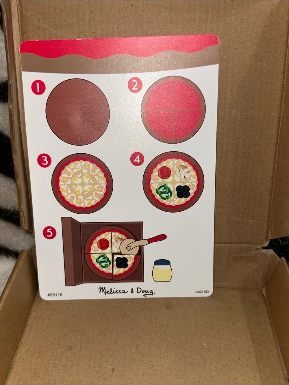 Melissa & Doug Brown Kraft Box with Red Logo